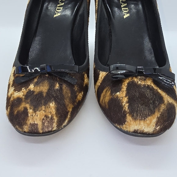 PRADA Calzature Donna St. Ghepardo Kitten Heel IT35.5 - Picture 4 of 9